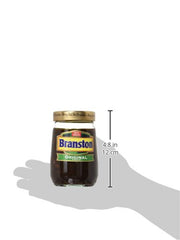 Branston Original Pickle pouring from jar onto toast