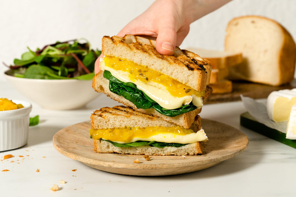 Branston Piccalilli on a ham sandwich enhances flavour with tangy crunch.