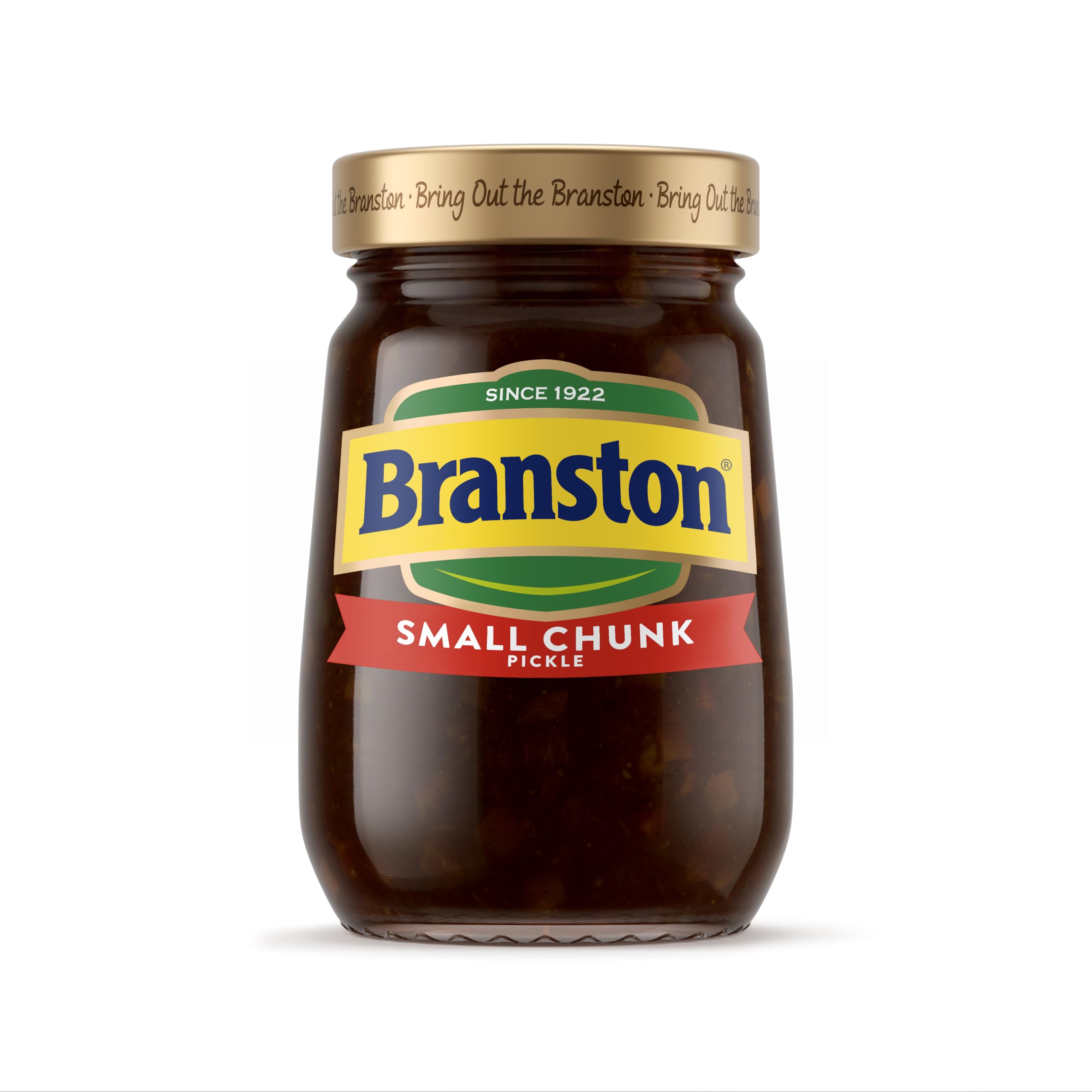 Branston Small Chunk Pickle Original 360g jar, ideal for classic sandwiches.