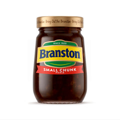 Branston Small Chunk Pickle Original 360g jar, ideal for classic sandwiches.