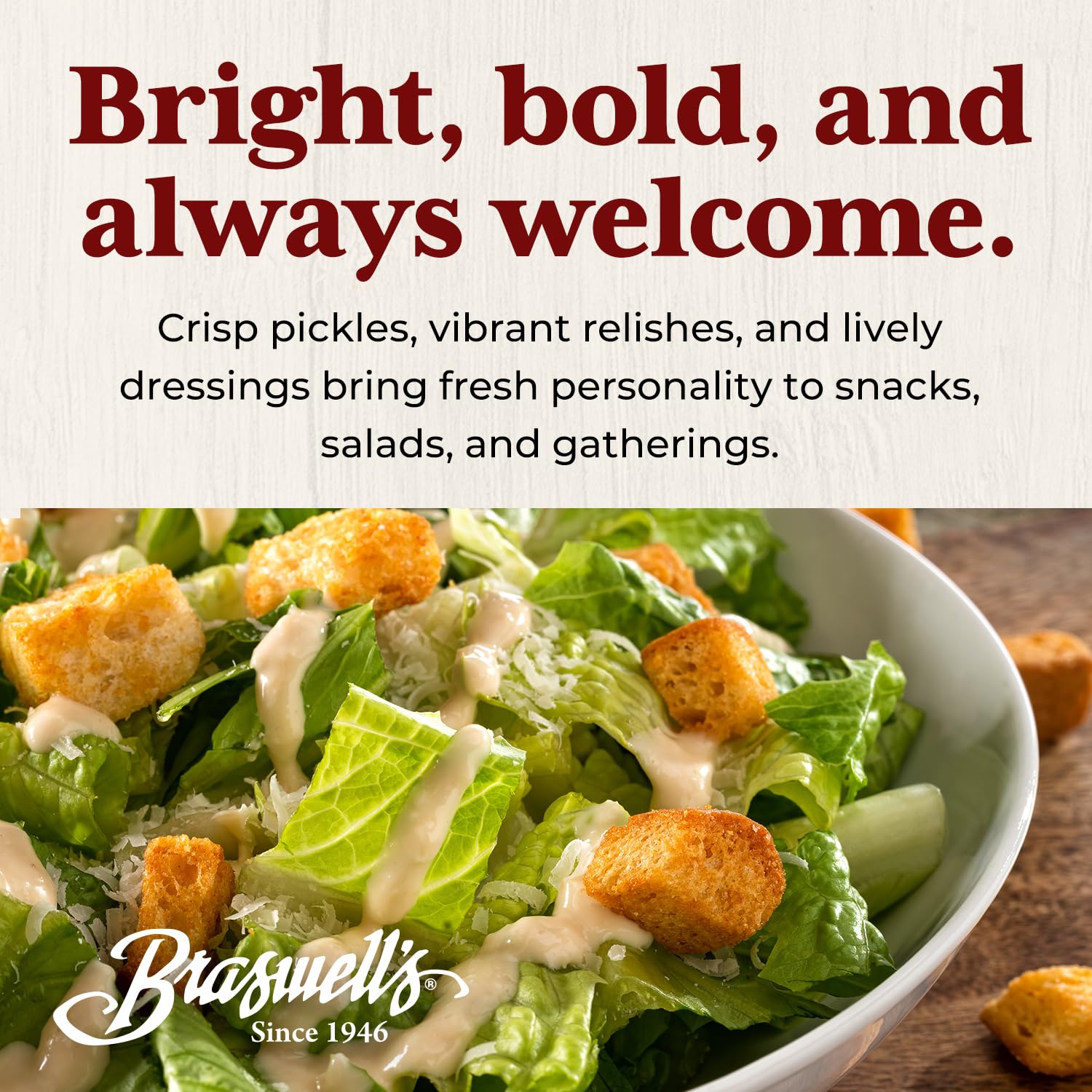 Braswell's red pepper jelly packaging emphasizes sustainability.