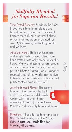 Bravo Tea Blood Pressure pour-ready infusion with warm golden hue