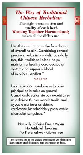 Bravo Tea Blood Circulation ingredients display wild-crafted herbs ready for a calming sip.