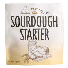 Breadtopia sourdough starter bottle pour for quick at-home baking prep