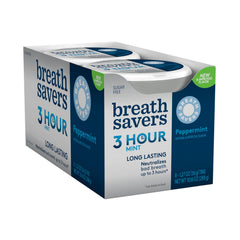 Breath Savers 8-tin pack arranged for display