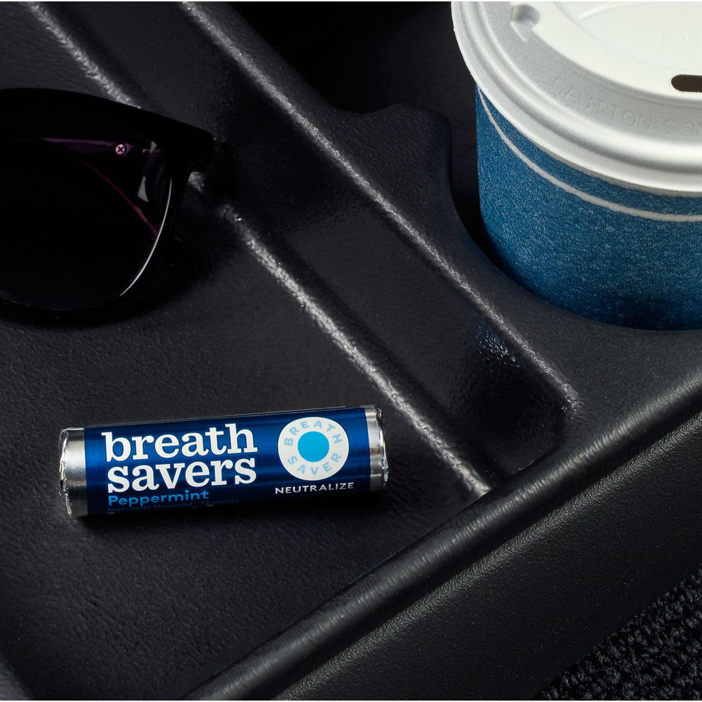 Breath Savers mints on-desk drawer, ready for instant freshness.