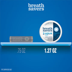Breath Savers tin in car and desk setup for quick refresh