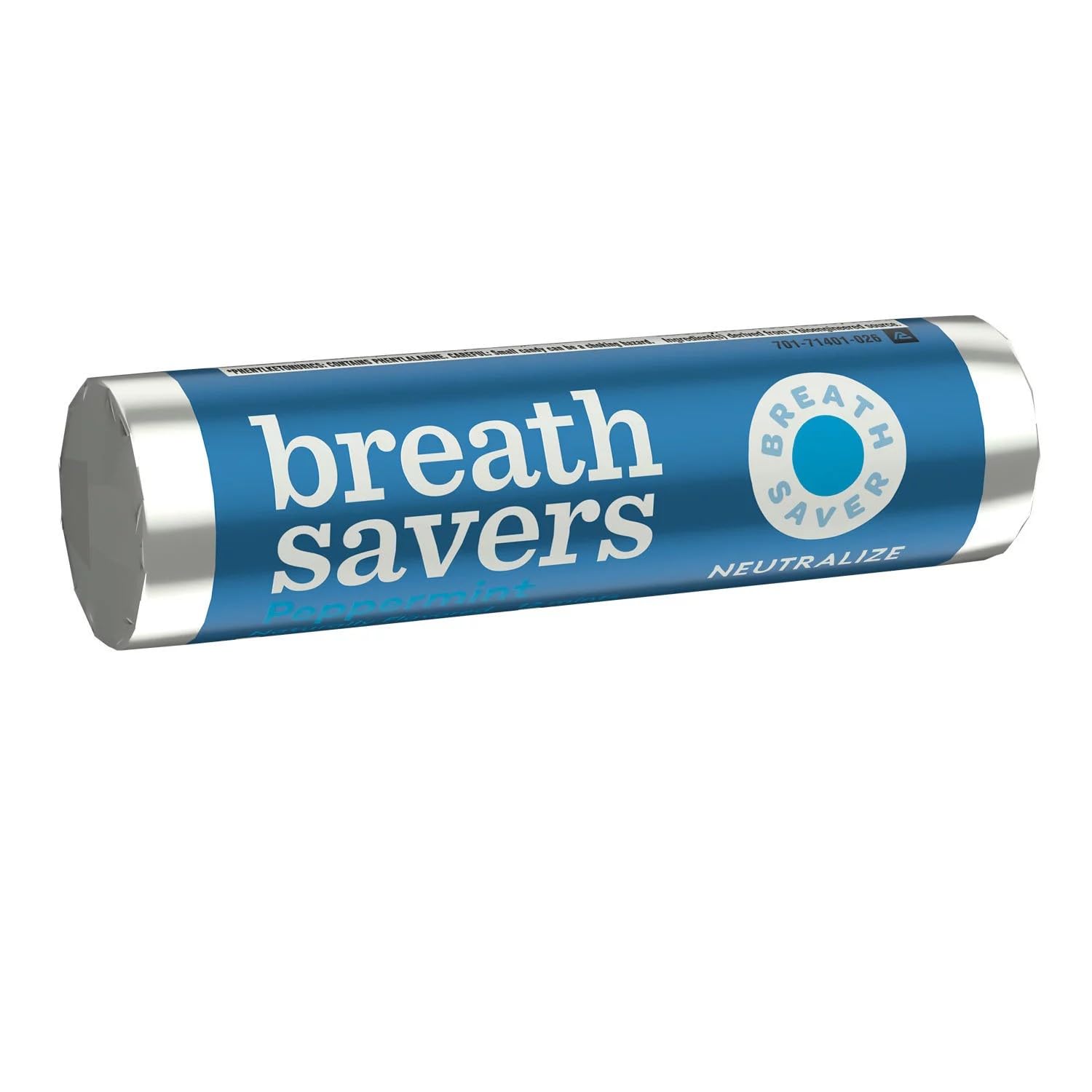 Breath Savers Peppermint mints in pocket for quick refresh.