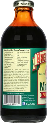 Brer Rabbit molasses label highlights kosher, gluten-free, and non-GMO.