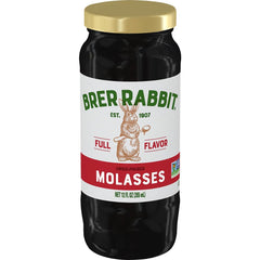 Brer Rabbit Unsulphured Molasses bottle pour enriches baked goods.