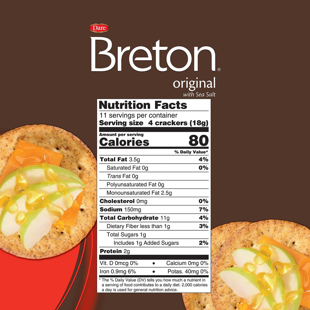 Breton Original Crackers crisp bite close-up, showcasing light texture for simple snacking