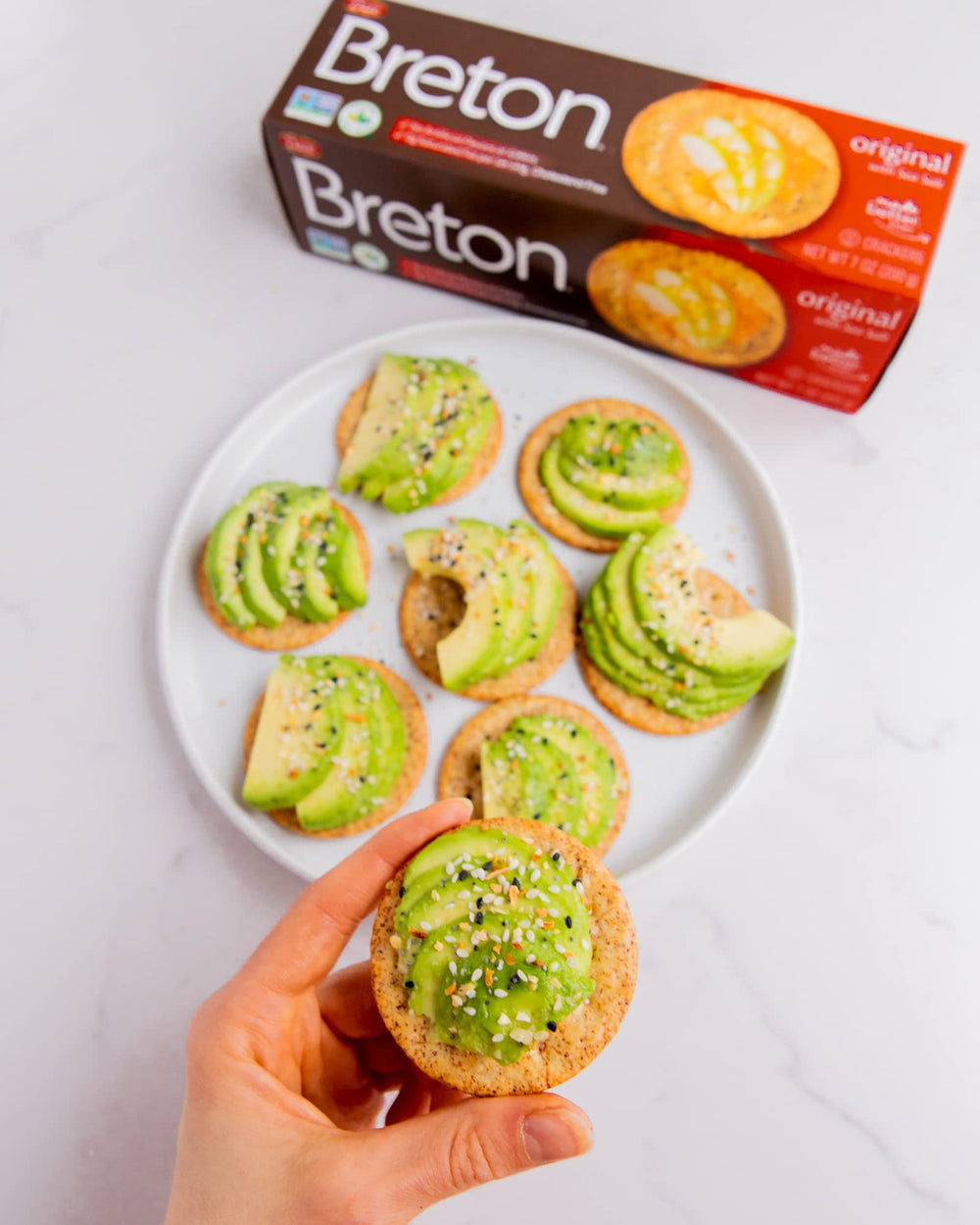 Breton Original Crackers packaging foil-sealed, preserves freshness