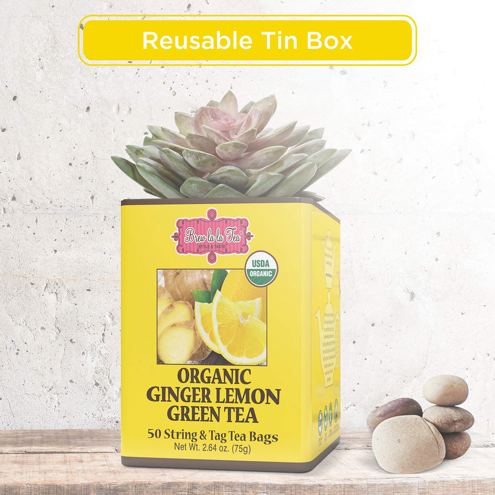 Brew La La tea tin seal, preserves flavor and aroma.