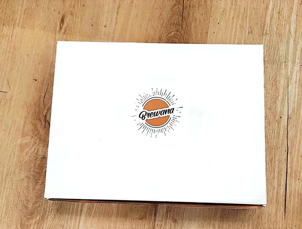 BREWANA premium gift box packaging showcasing pod assortment
