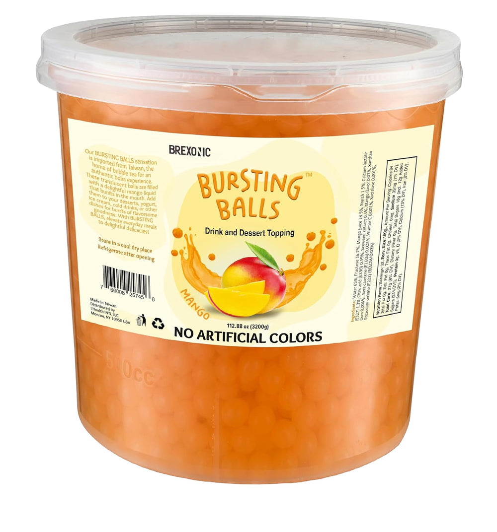 Brexonic Mango Boba Pearls pack for convenient at-home bubble tea