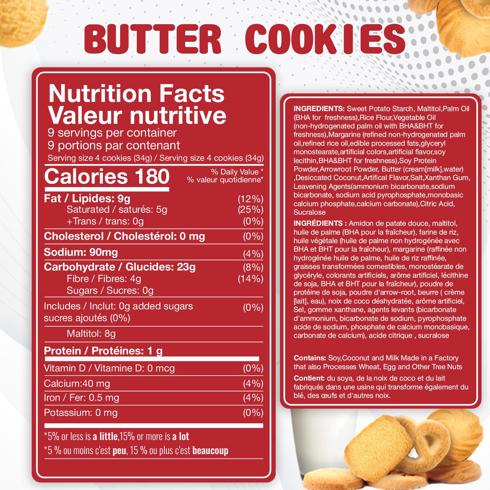 BREXONIC butter cookies close-up showing crisp texture and rich butter flavor