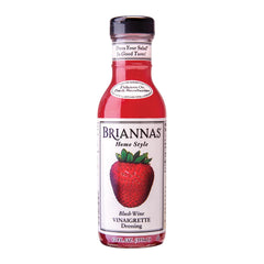 BRIANNAS Blush Wine Vinaigrette bottle—zesty tang with subtle sweetness for salads.