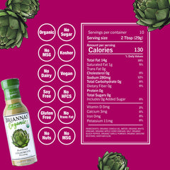 BRIANNAS Vinaigrette being poured over greens, enhancing flavor with no added sugar
