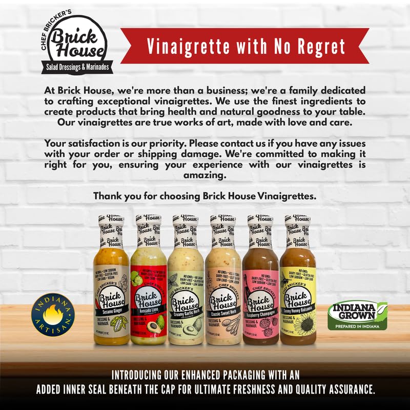 Brick House Classic Sweet Herb Vinaigrette keto friendly dressing for meals