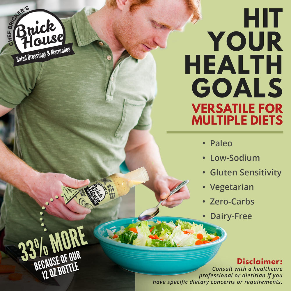 Brick House Creamy Garlic Herb Vinaigrette used as marinade for chicken or veggies.