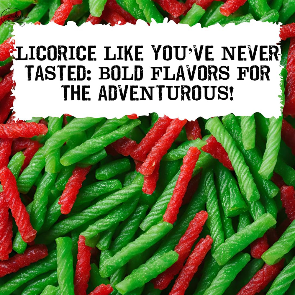 Kosher certified, allergen-free Bricktown Goods licorice suitable for mindful snacking.