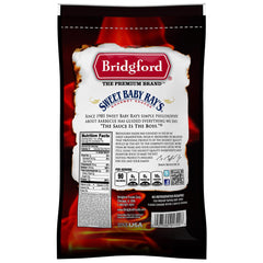 Bridgford Sweet Baby Ray's jerky slices close-up with glossy teriyaki glaze