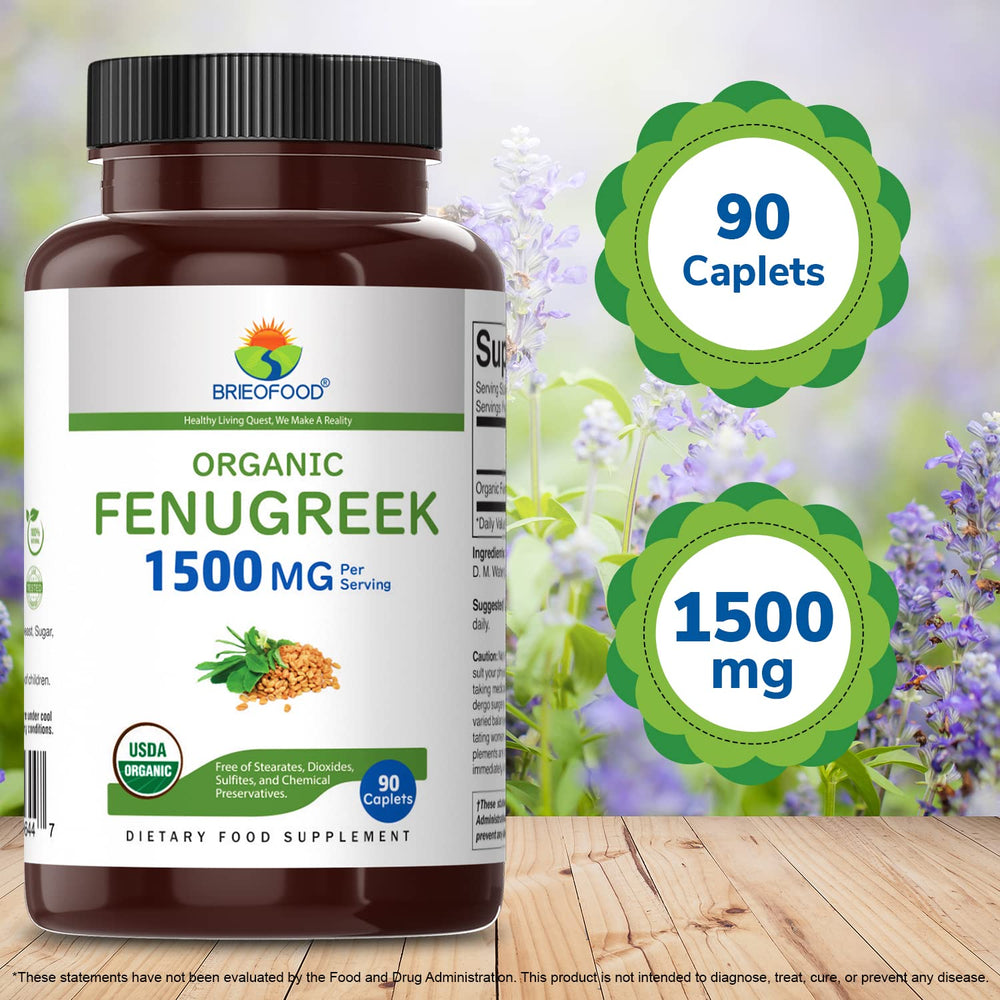 Brieofood Fenugreek pack on shelf ready to support healthy living.