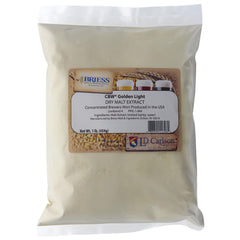 Briess Golden Light DME 1 lb package ready for light beer brewing