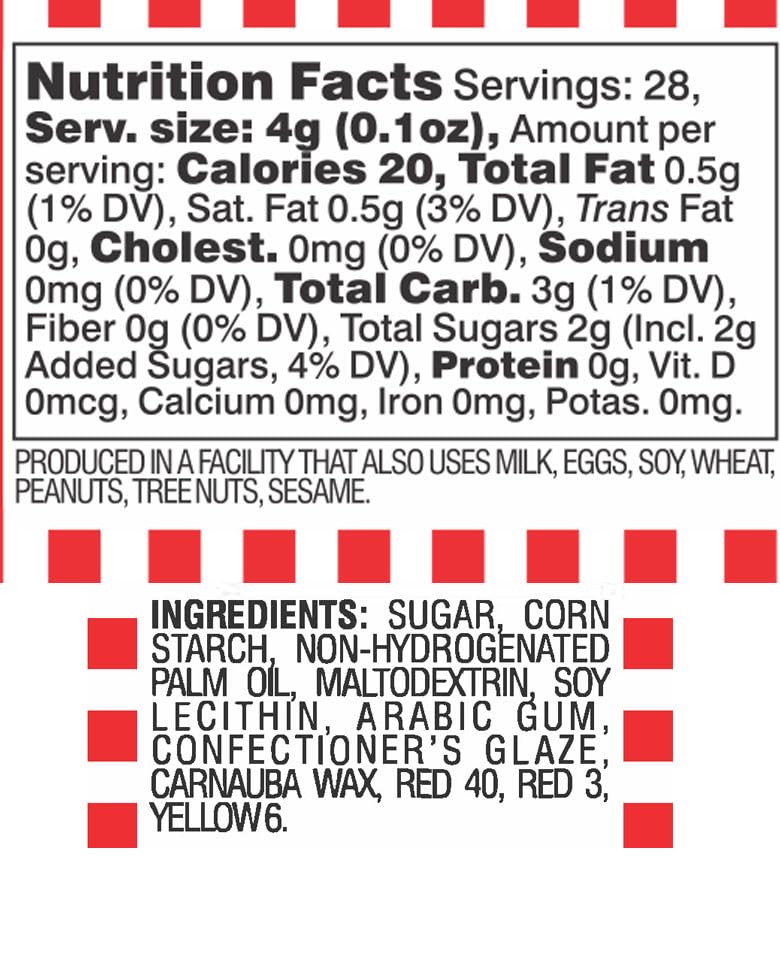 The Hampton bright red jimmies add fun color to ice cream desserts.