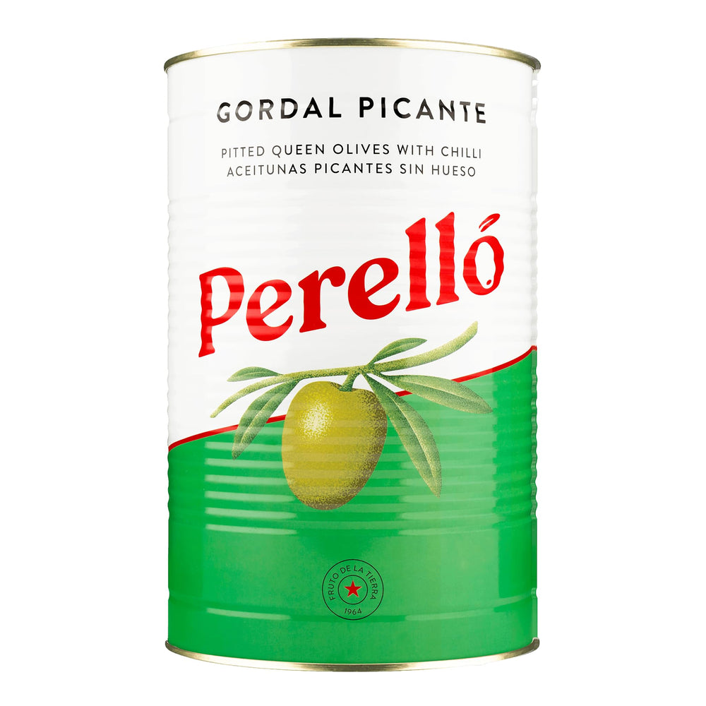 Brindisa Perello Gordal Olives 150g jar, convenient premium tapas snack