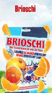 Brioschi Italy origin label signals trusted, centuries-old citrus treat.