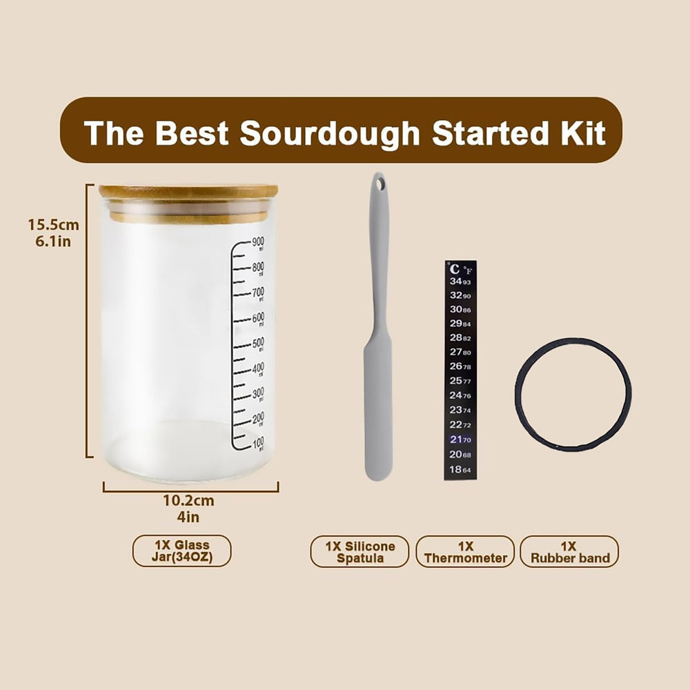 BRIRILINE Pro Sourdough spatula for easy mixing and feeding.