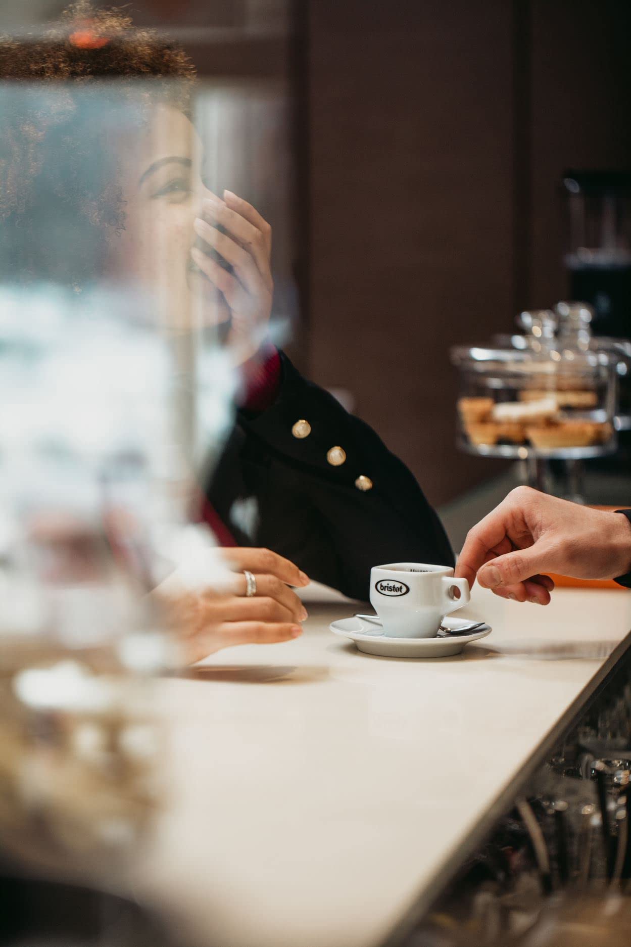 Bristot origin notes Brazil Guatemala Colombia India—highlights in each cup.