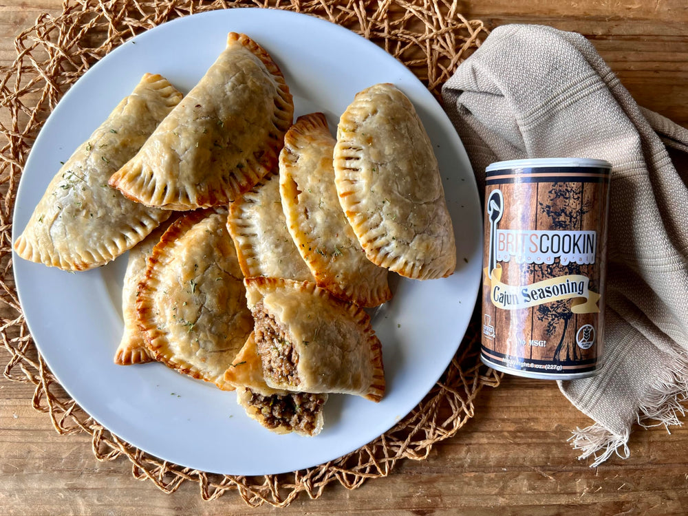 Britscookin Cajun Seasoning sprinkle on fish to enhance seafood with Cajun warmth.
