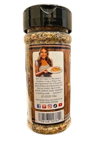 Pour shot of Britscookin seasoning ready to shake onto dishes