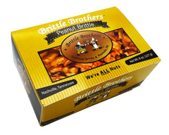 Brittle Brothers Peanut Brittle 8 oz Gift Box, ideal for gifting.