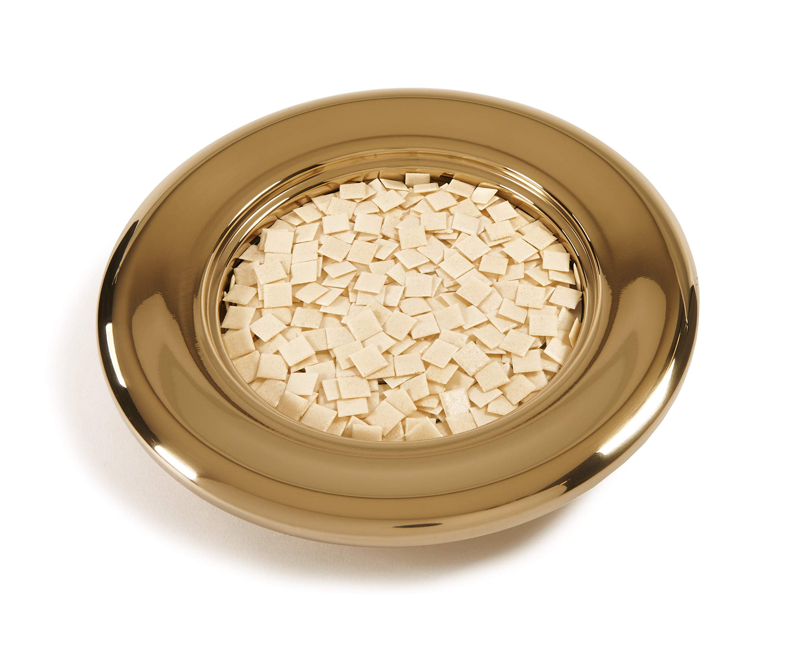 Close-up of textured gluten-free crust from Broadman communion bread