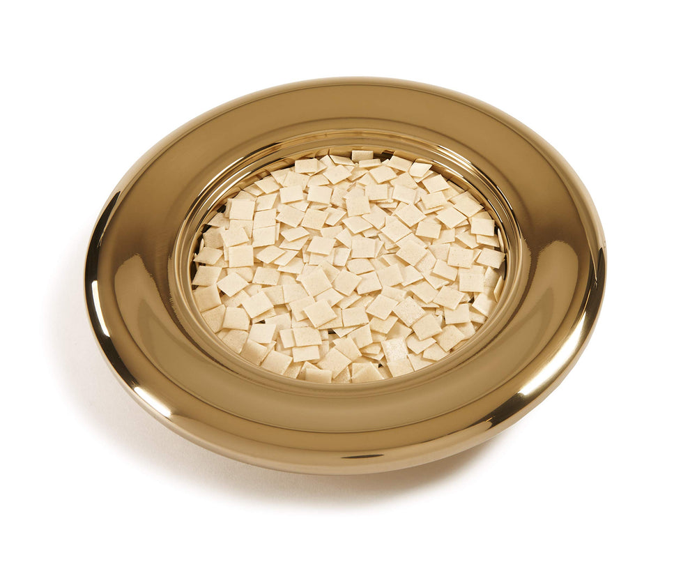 Close-up of textured gluten-free crust from Broadman communion bread