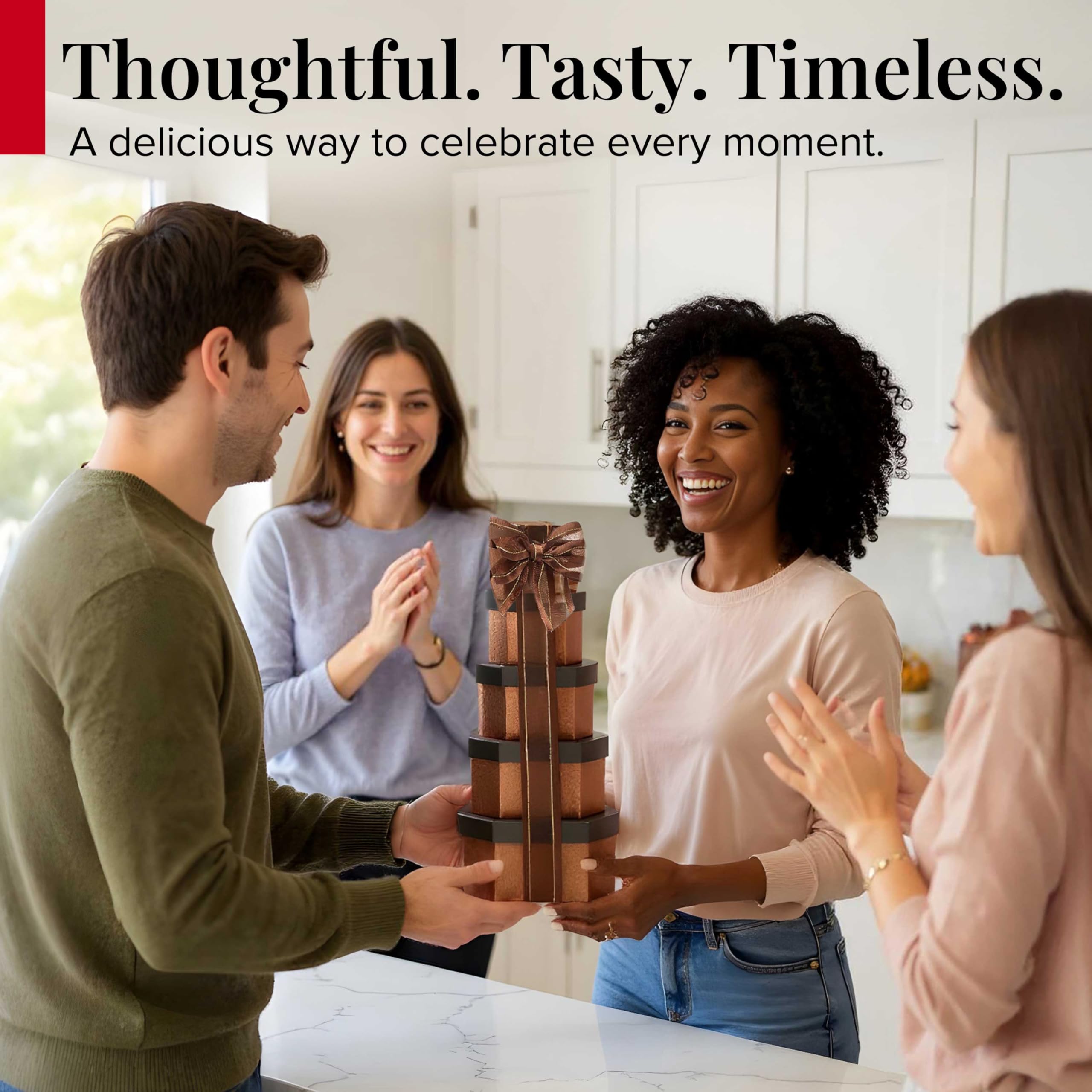 Broadway Basketeers cookies chocolates nuts assortment offers sweet and savory treats.