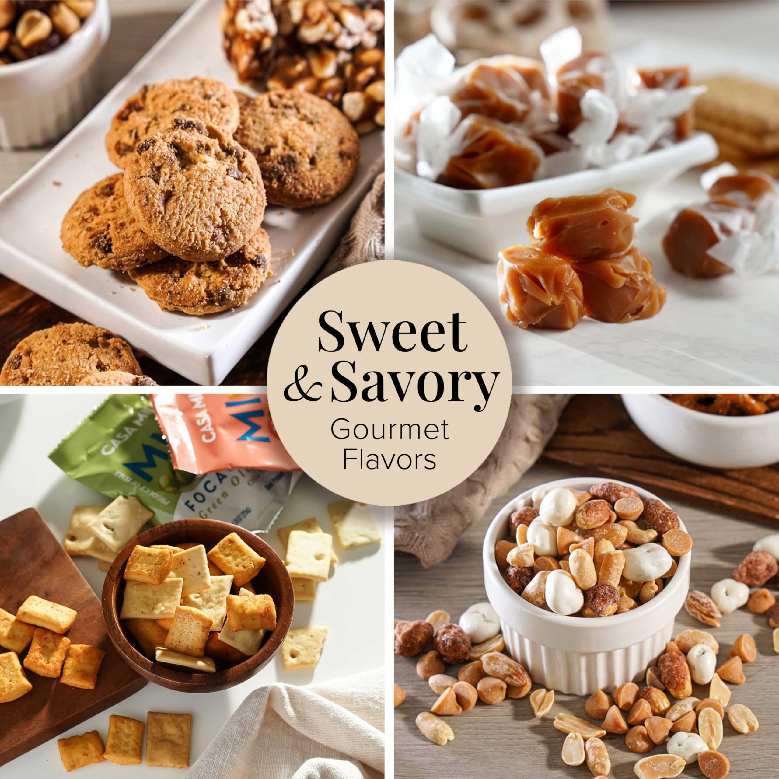 Broadway Basketeers creme-brulee-trail-mix close-up emphasizes premium ingredients.