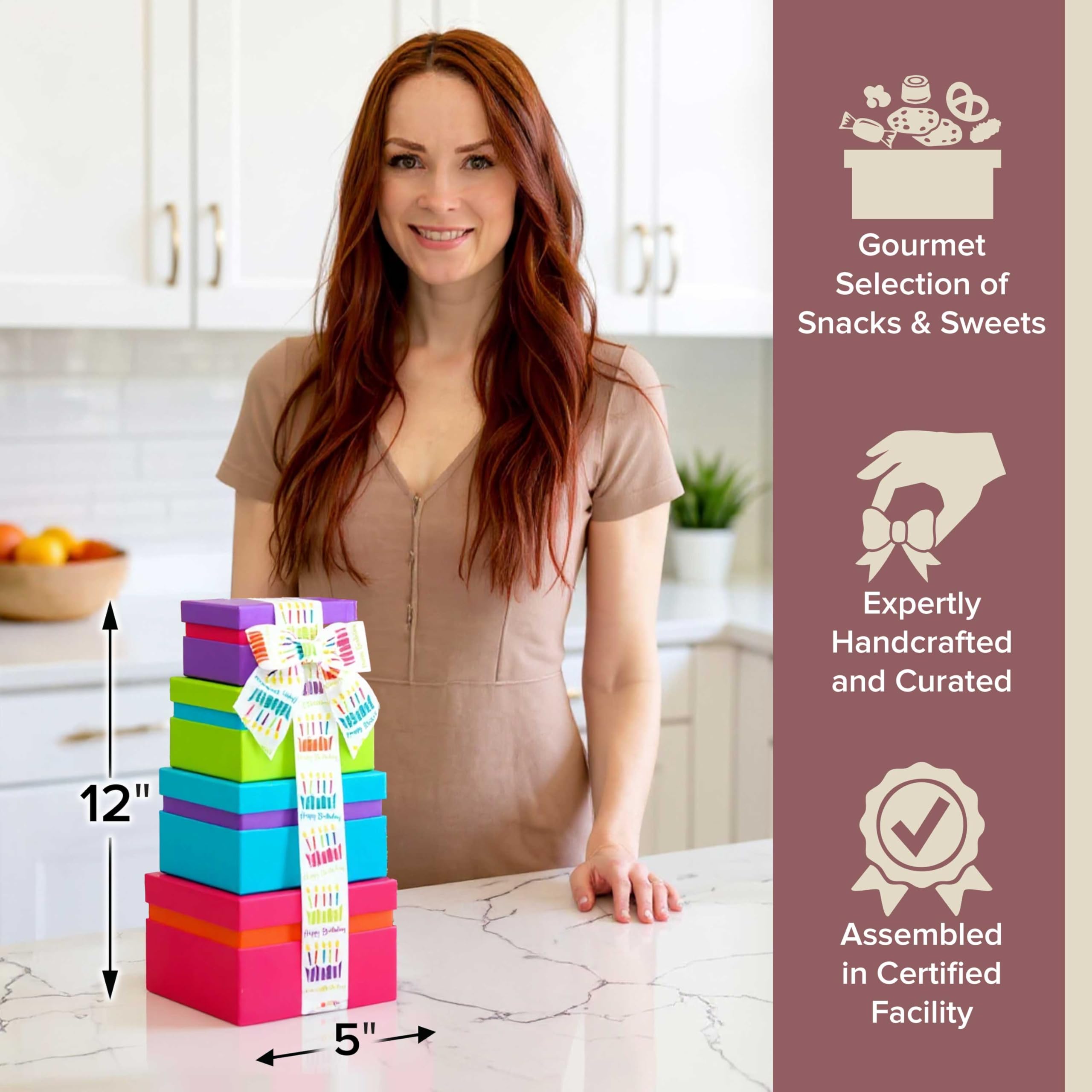 Broadway Basketeers gift tower designer design elevates the gifting experience