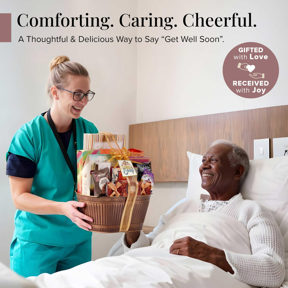 Broadway Basketeers individually wrapped goodies stay fresh for sharing at hospital or home