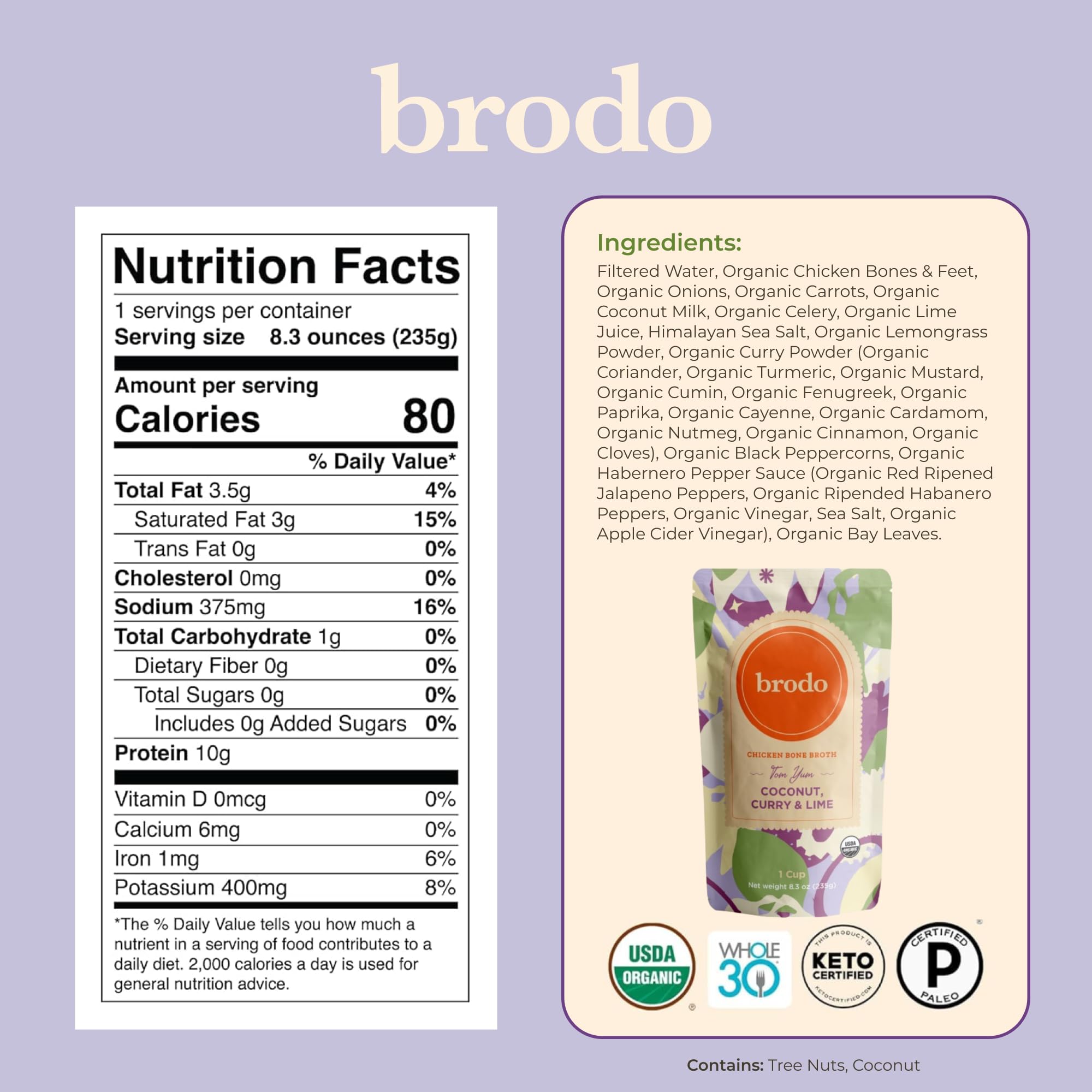 Brodo broth steaming in a mug for on-the-go nutrition
