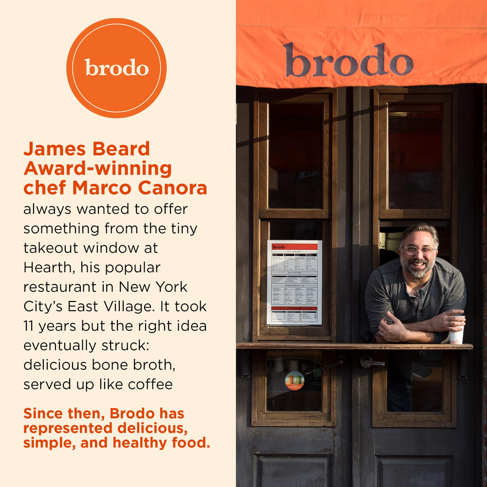 Brodo cup-ready broth close-up for easy daily nourishment