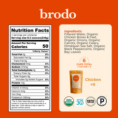 Brodo variety pack collection with six flavors for meal planning