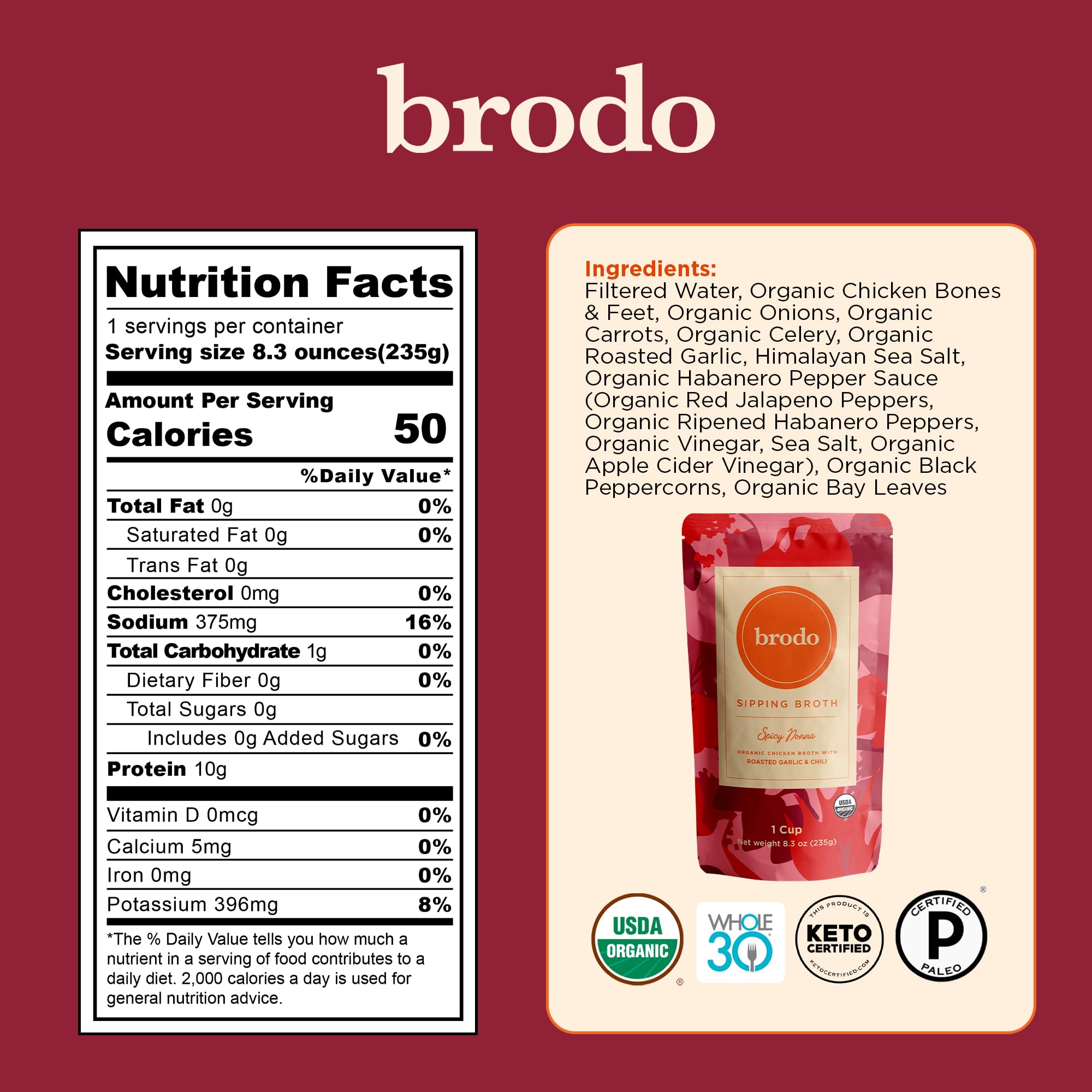 Brodo tuscan sun pouch with herbal warmth