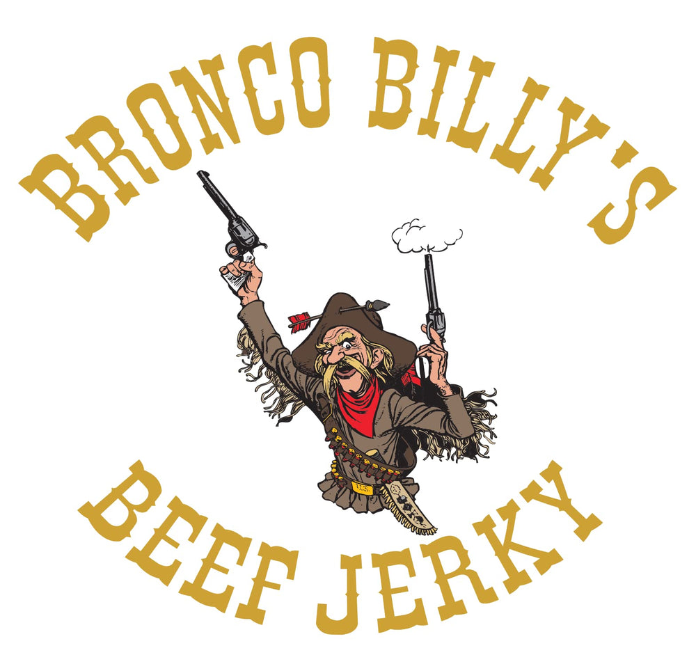 Bronco Billy's jerky stored in pantry jar for easy access