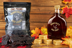 Bronco Billy's jerky bag back label with reseal design.