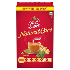Brooke Bond Red Label Natural Care tea bag in cup for a comforting brew