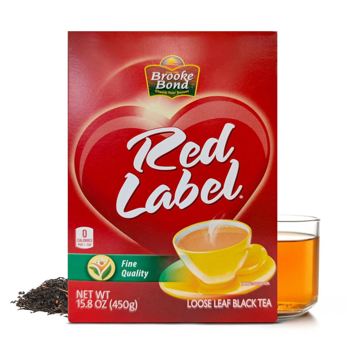Brooke Bond Red Label loose tea pack front for premium Indian chai